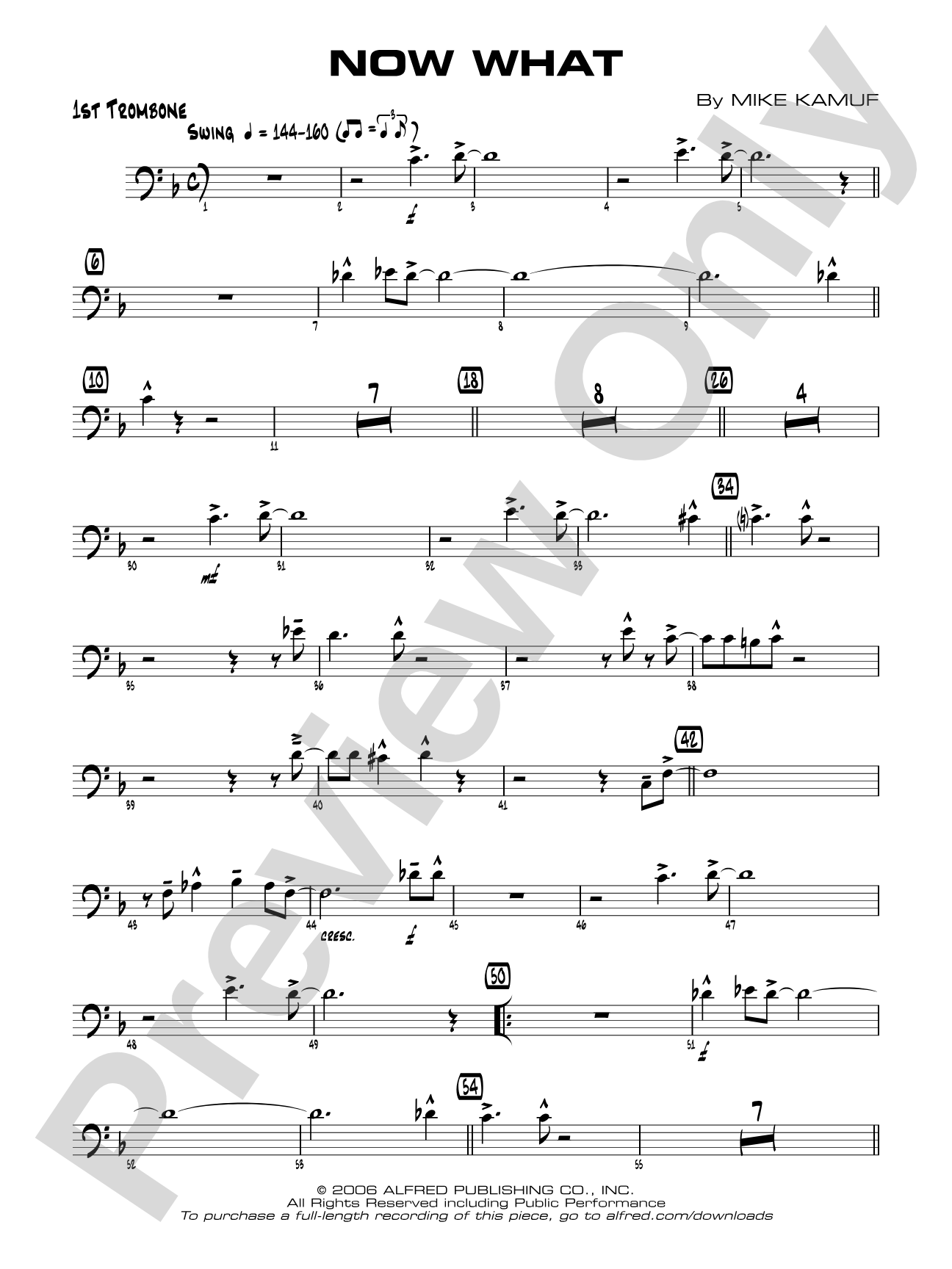 Now What: 1st Trombone