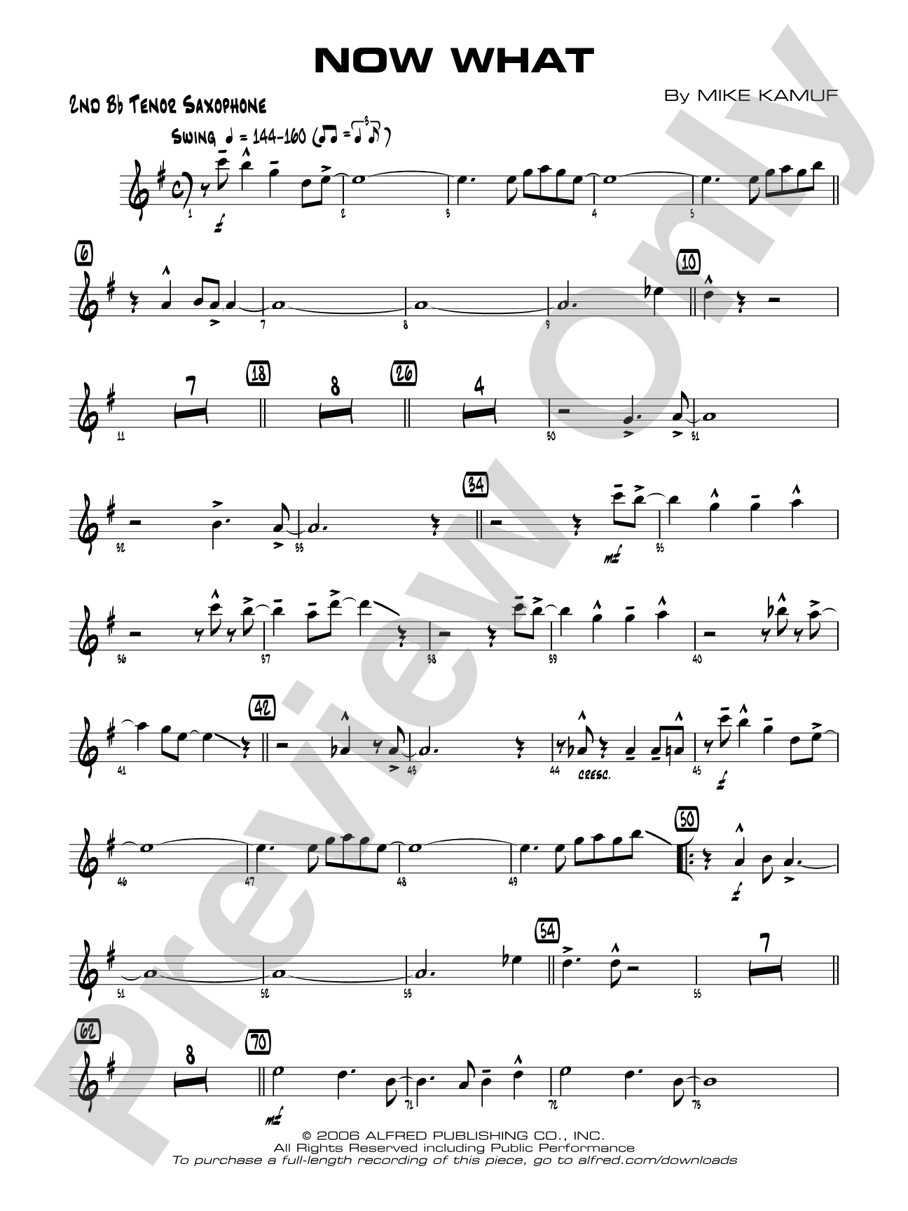 Now What: 2nd B-flat Tenor Saxophone