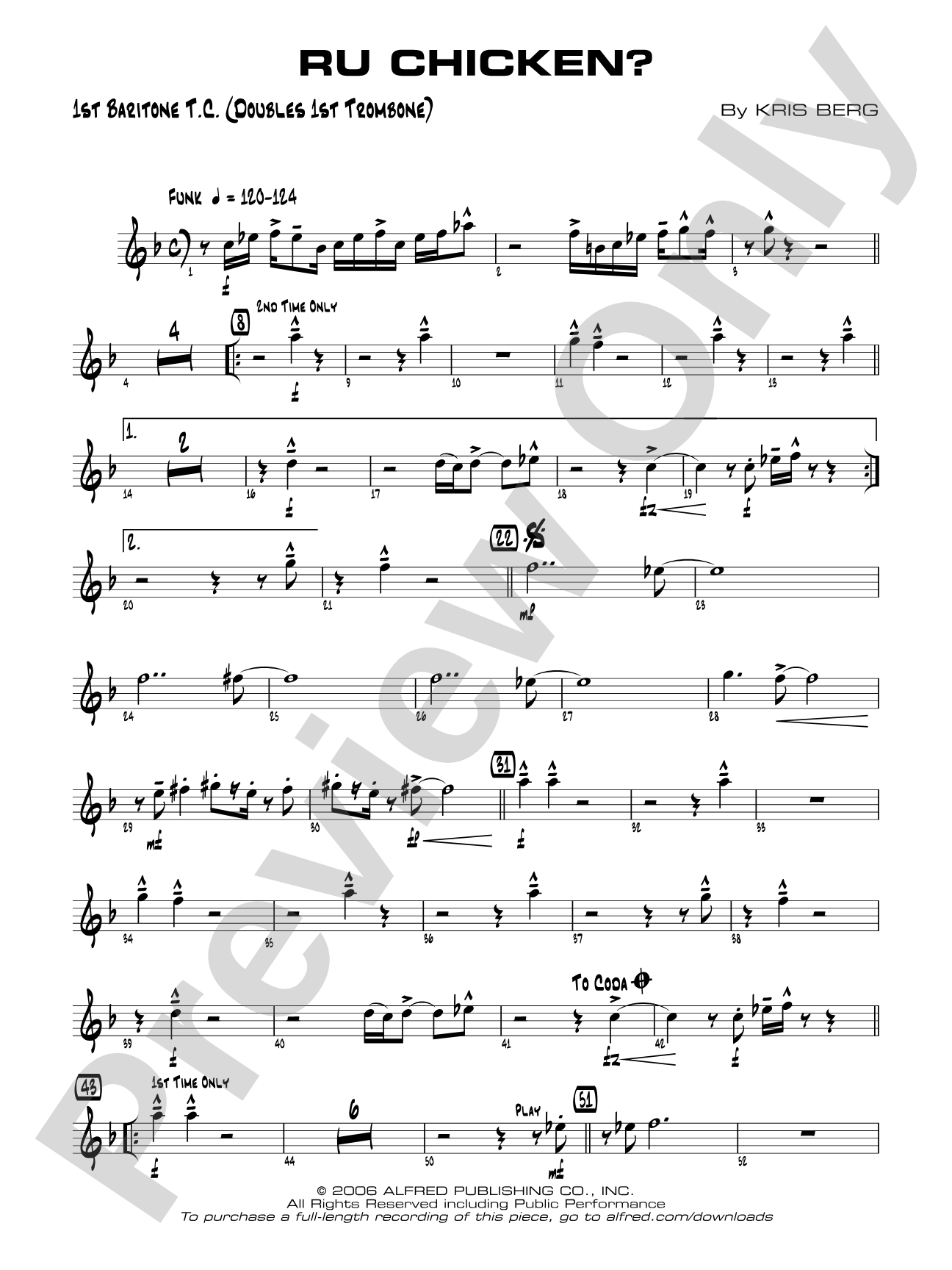 R U Chicken?: Baritone T.C.