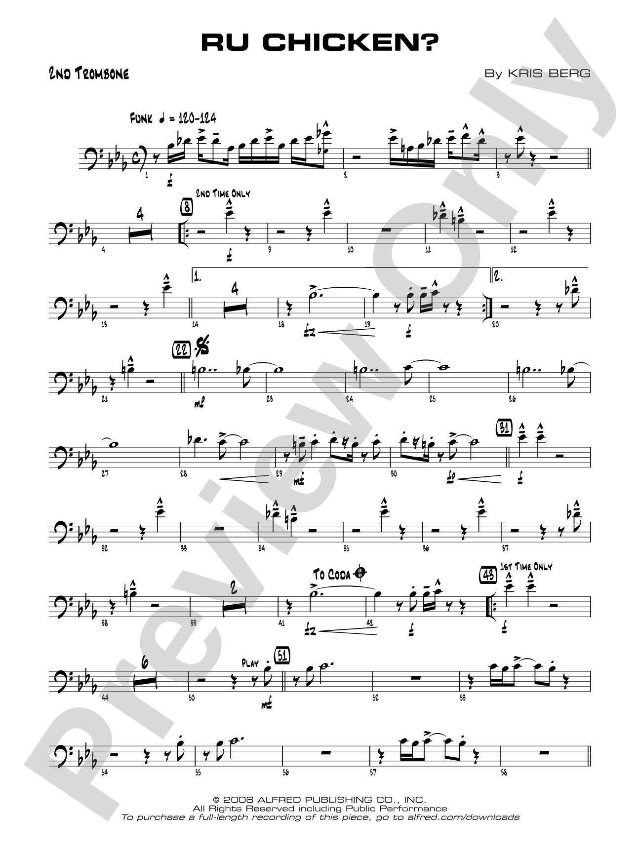 R U Chicken?: 2nd Trombone