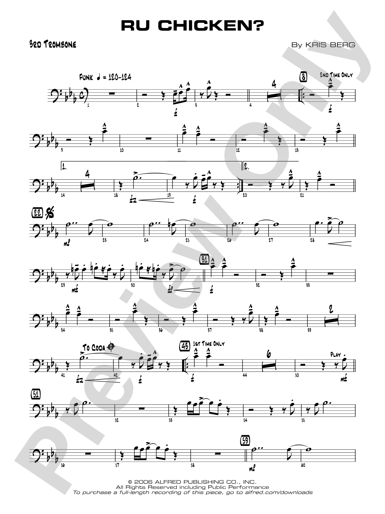 R U Chicken?: 3rd Trombone