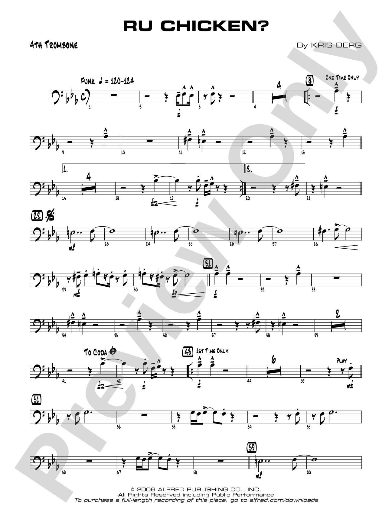 R U Chicken?: 4th Trombone