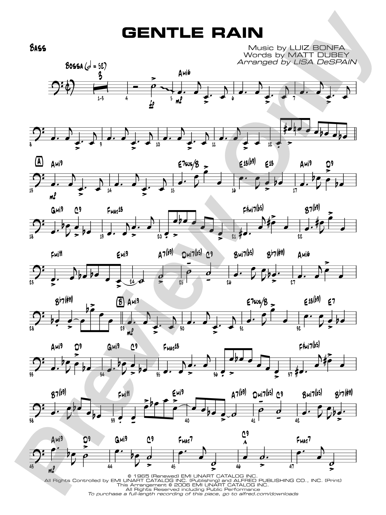 Gentle Rain: String Bass