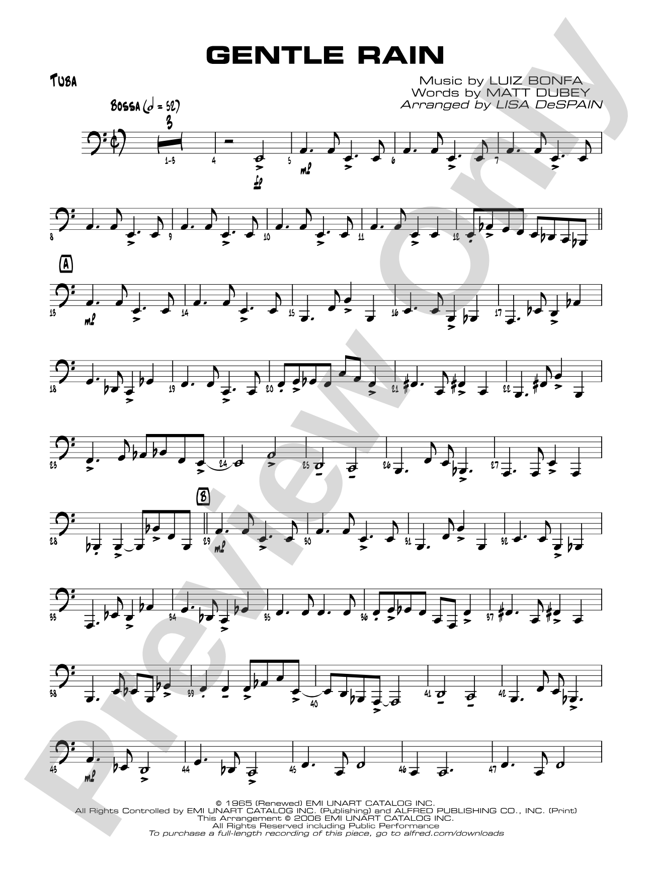 Gentle Rain: Tuba