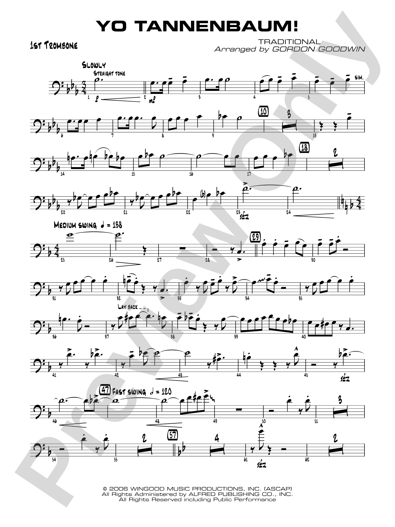 Yo Tannenbaum!: 1st Trombone