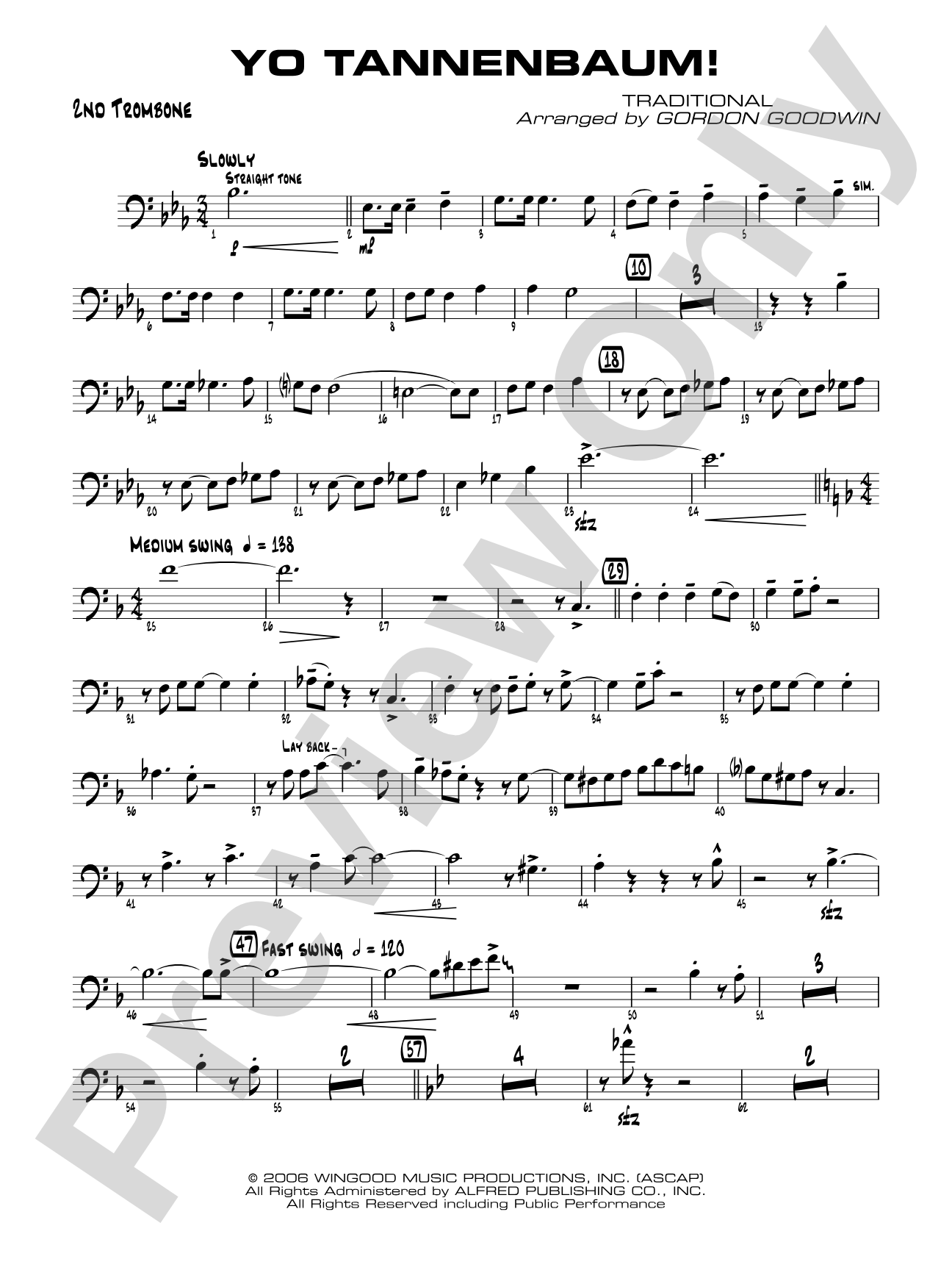 Yo Tannenbaum!: 2nd Trombone