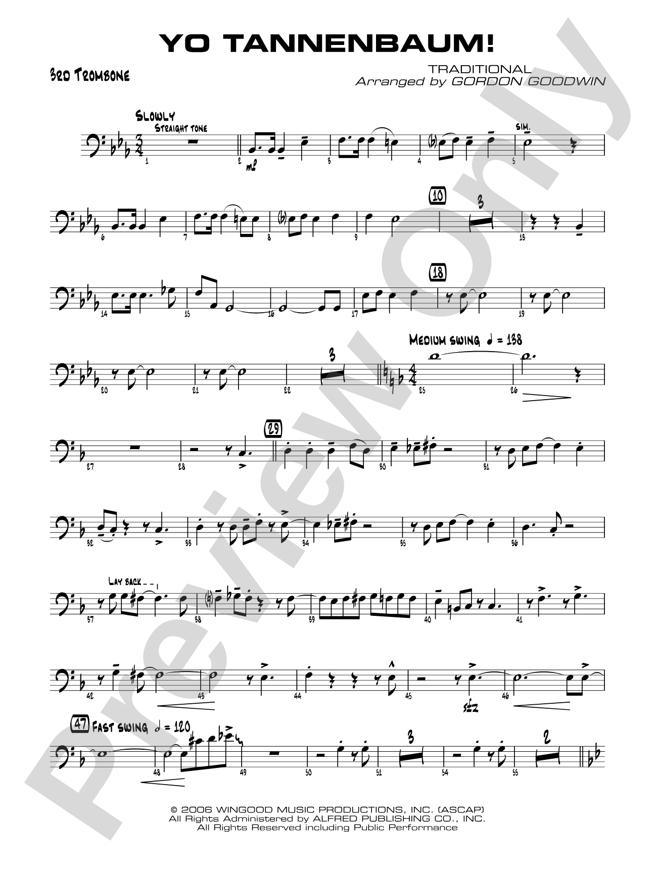 Yo Tannenbaum!: 3rd Trombone