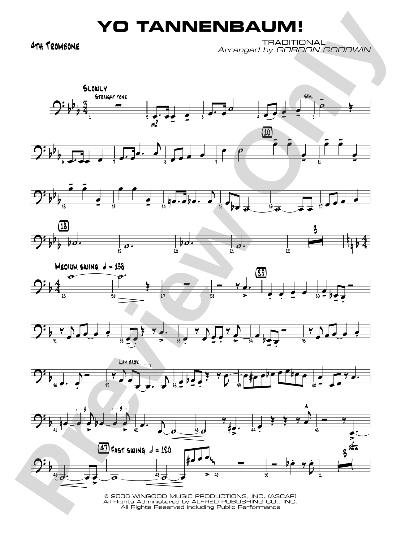 Yo Tannenbaum!: 4th Trombone