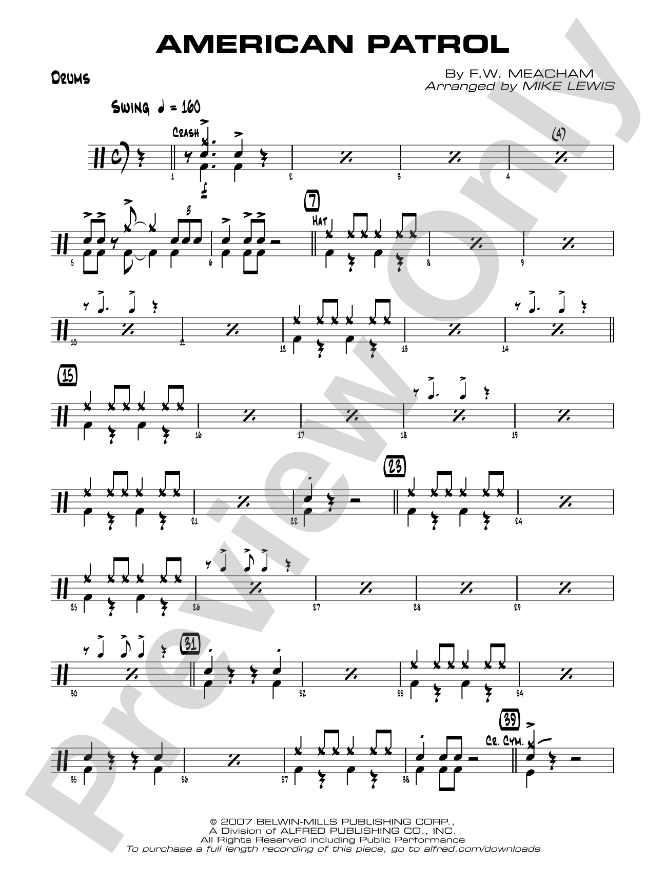 American Patrol: Drums