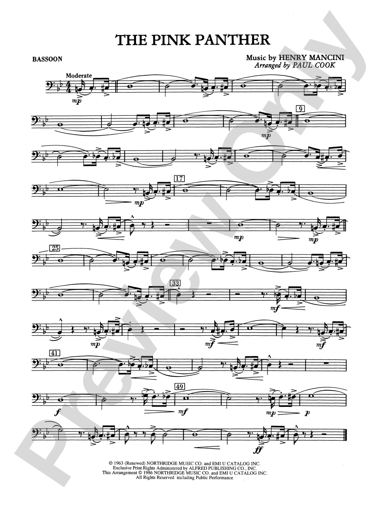 The Pink Panther: Bassoon