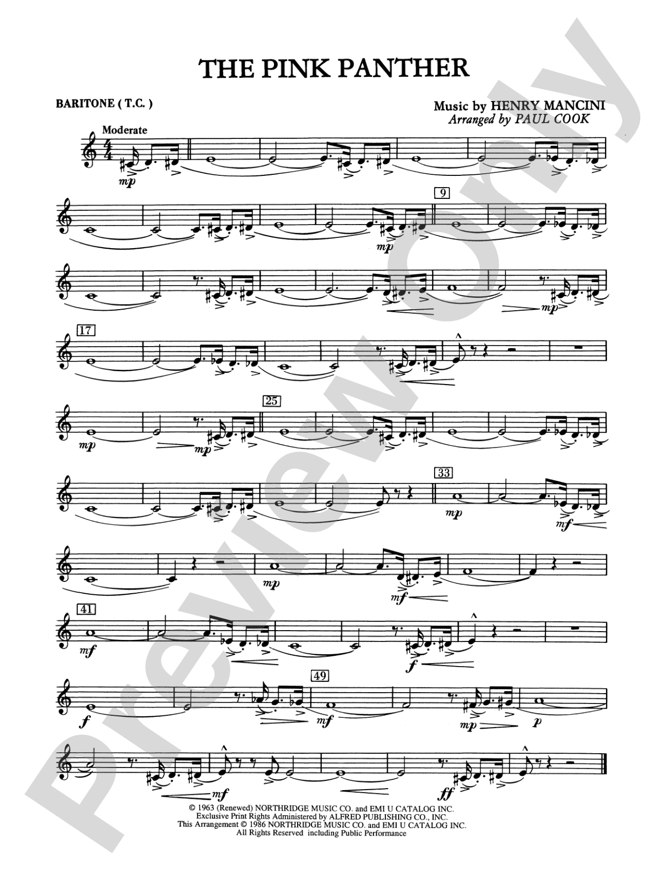The Pink Panther: Baritone T.C.