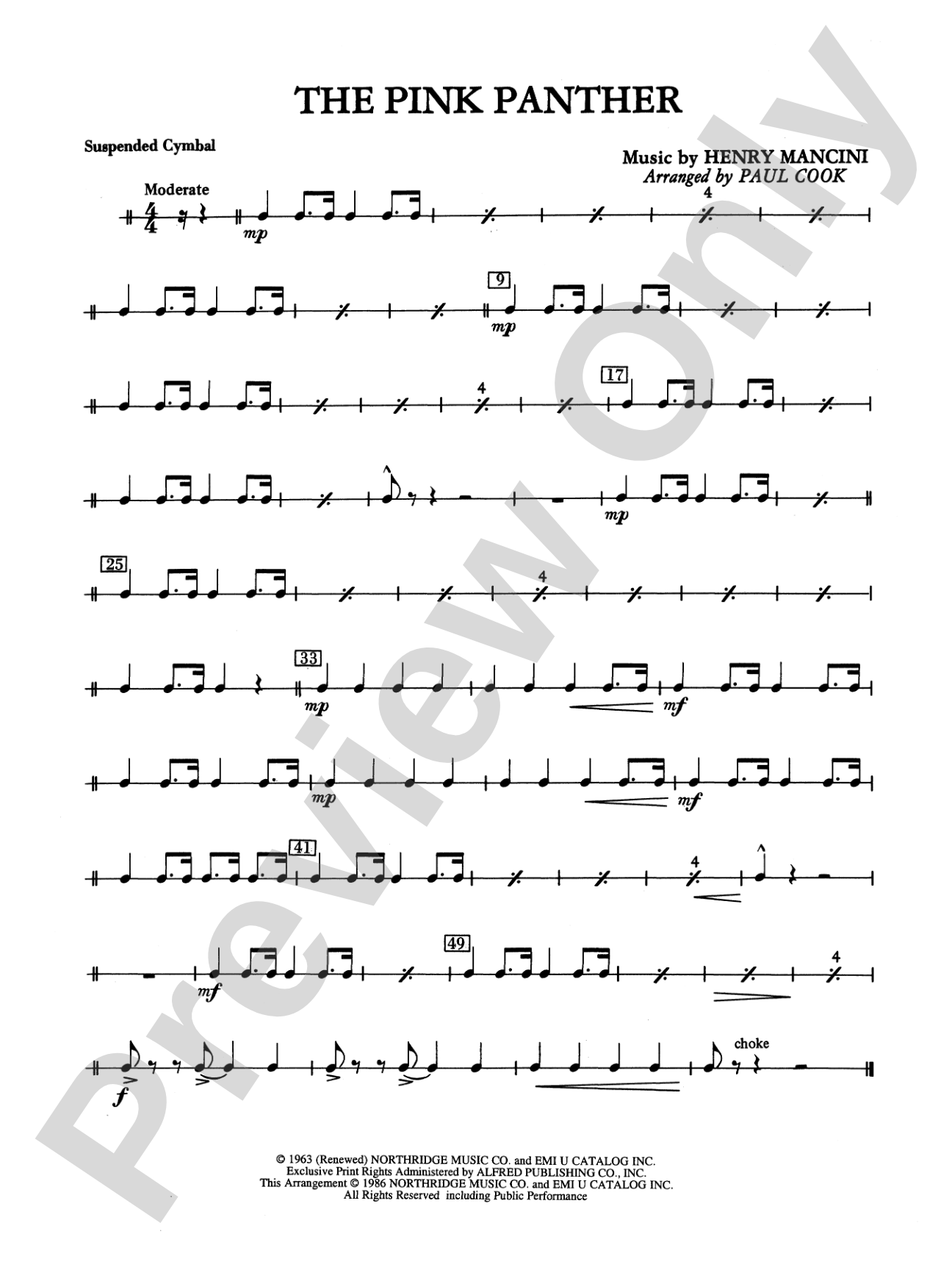 The Pink Panther: Cymbals