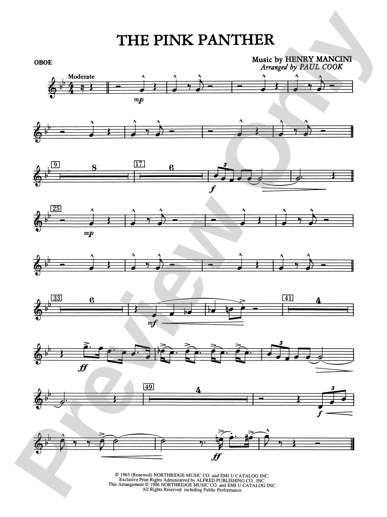 The Pink Panther: Oboe