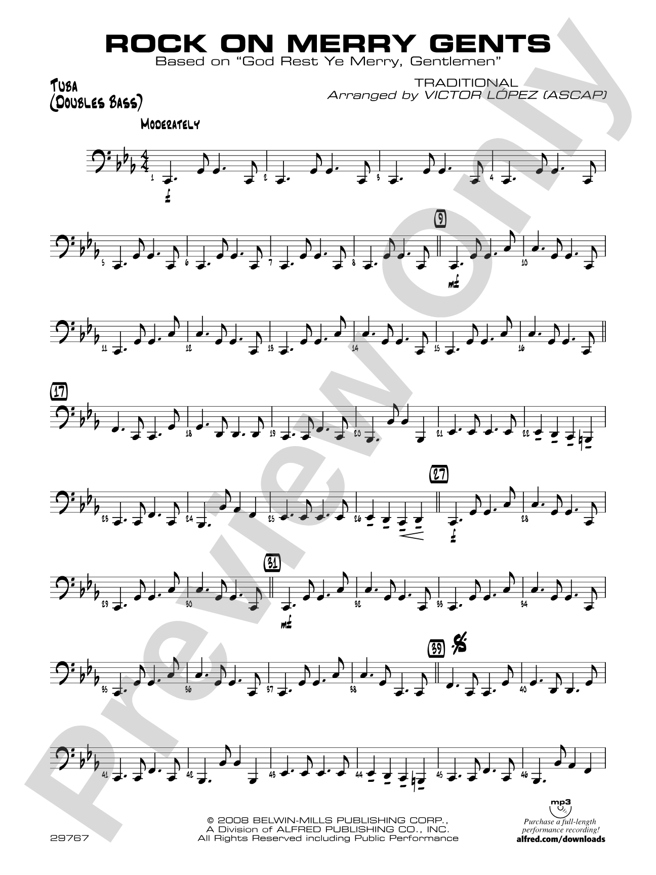 Rock On Merry Gents: Tuba