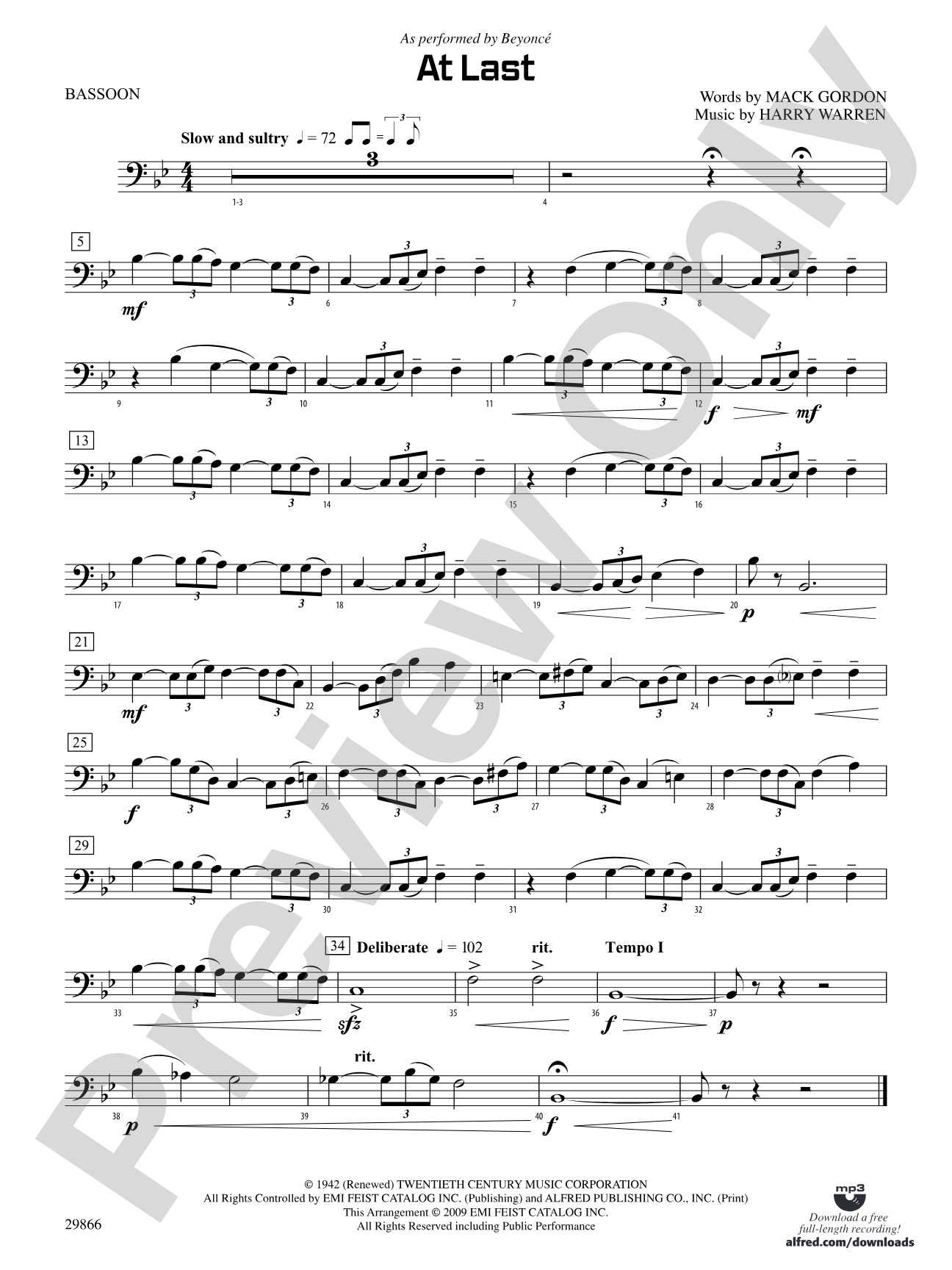 At Last: Bassoon