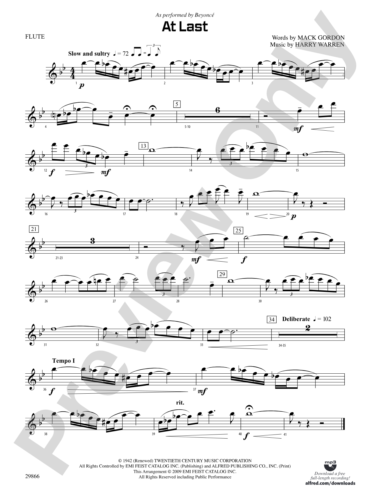 At Last: Flute