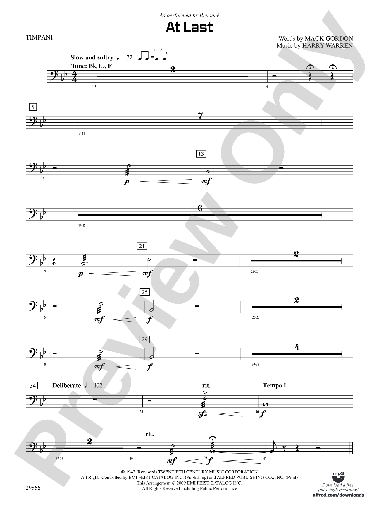 At Last: Timpani