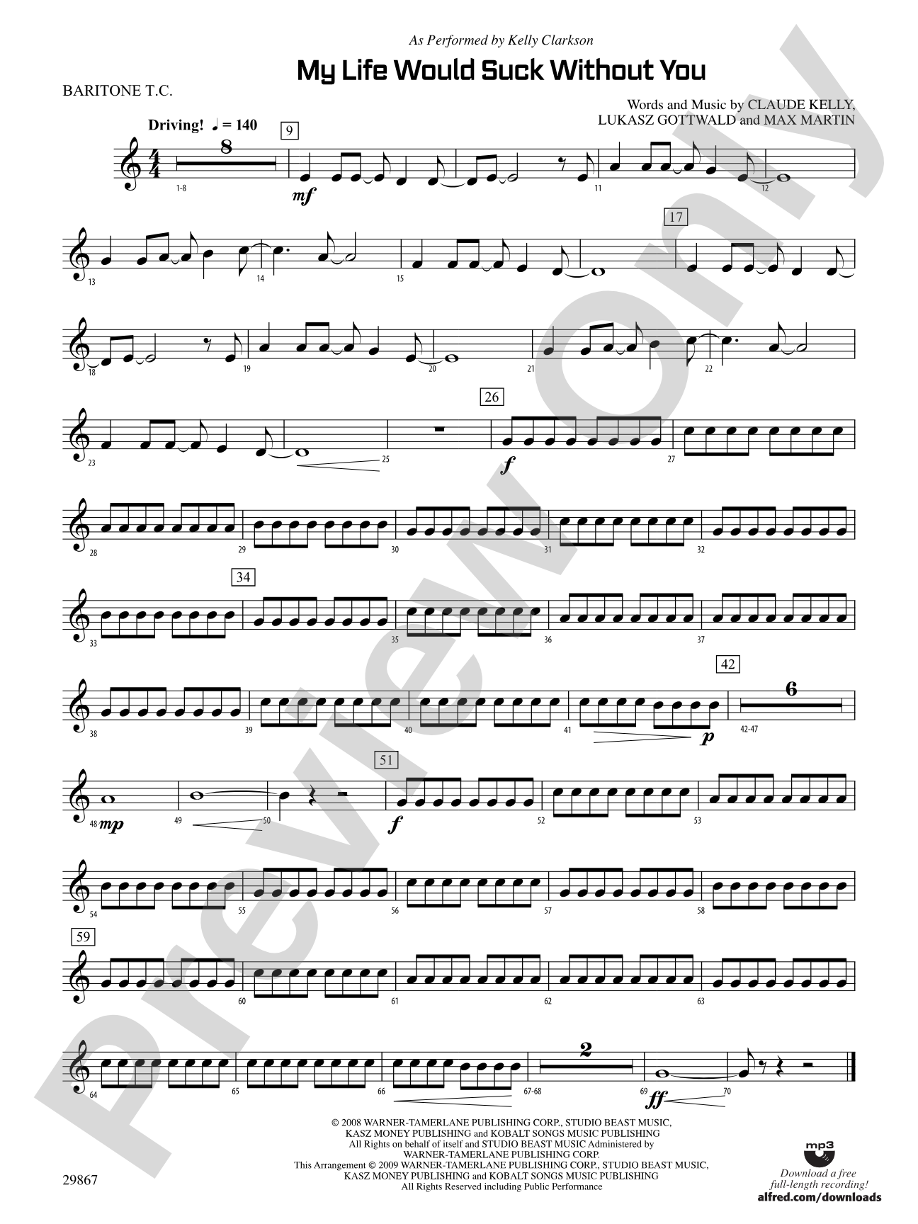My Life Would Suck Without You: Baritone T.C.