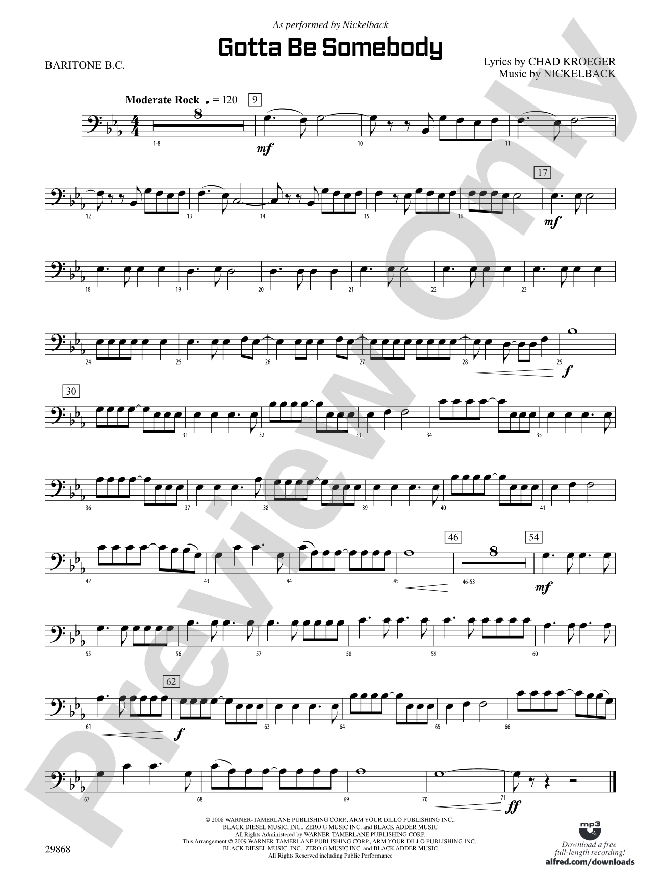 Gotta Be Somebody: Baritone B.C.