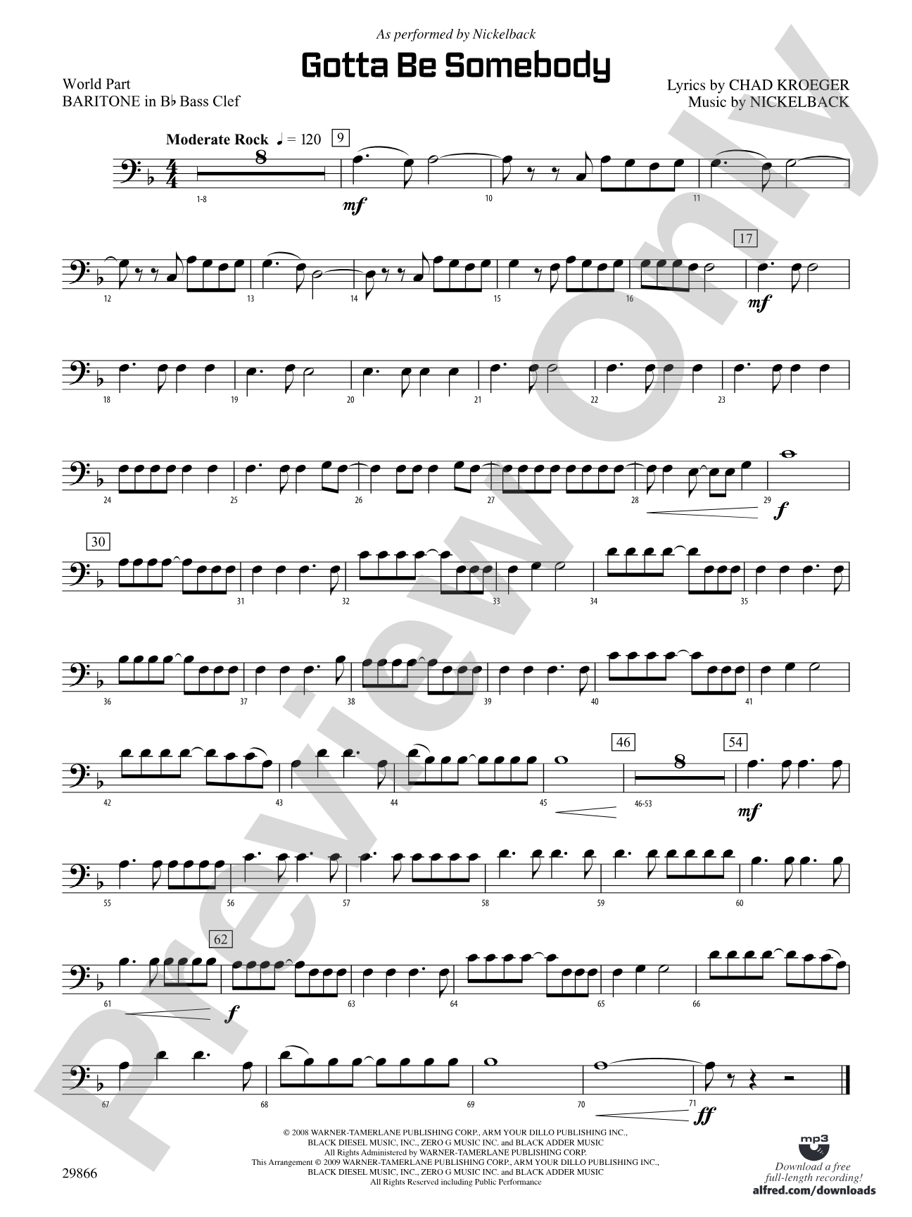 Gotta Be Somebody: (wp) B-flat Baritone B.C.