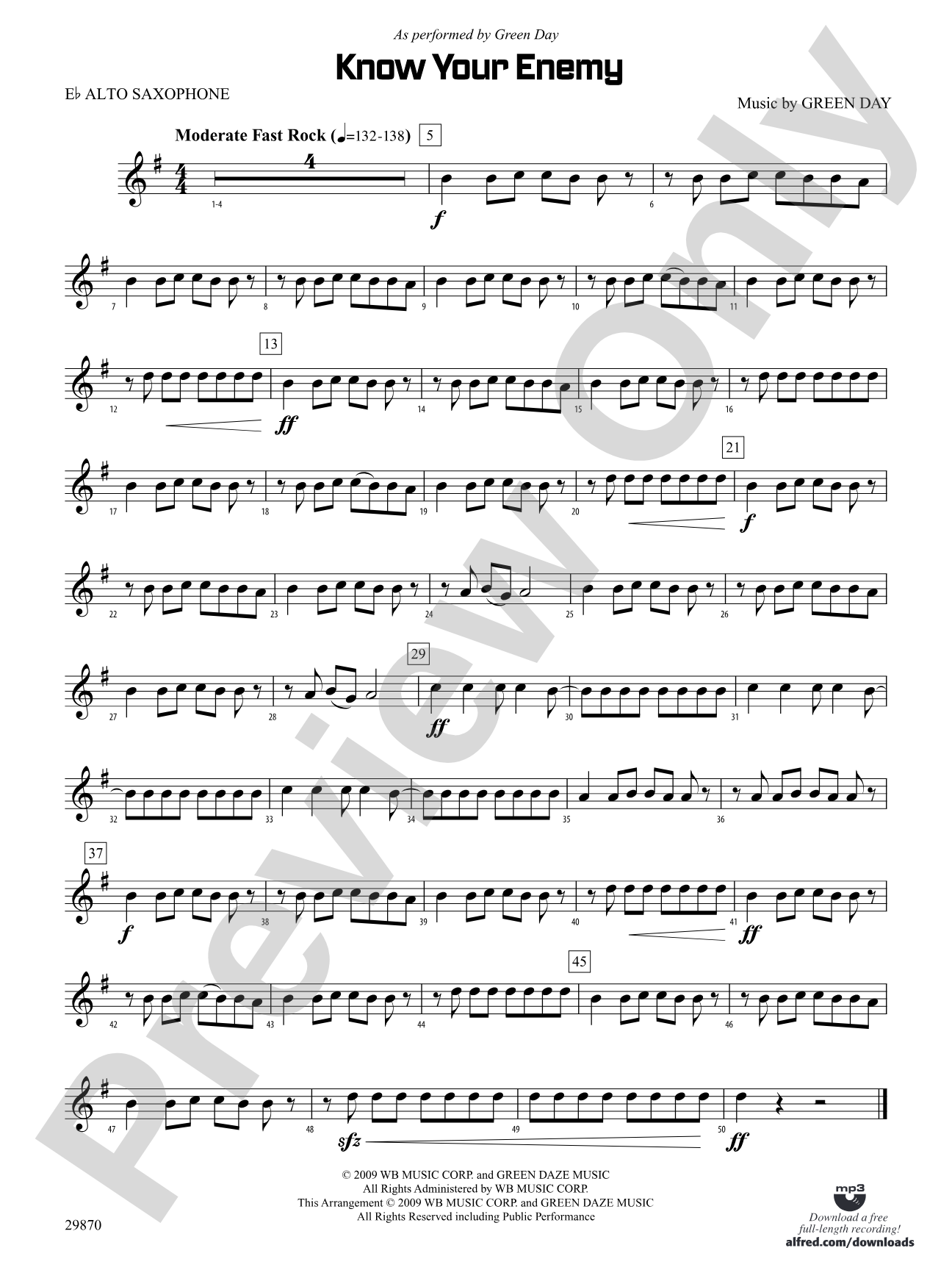 Know Your Enemy: E-flat Alto Saxophone