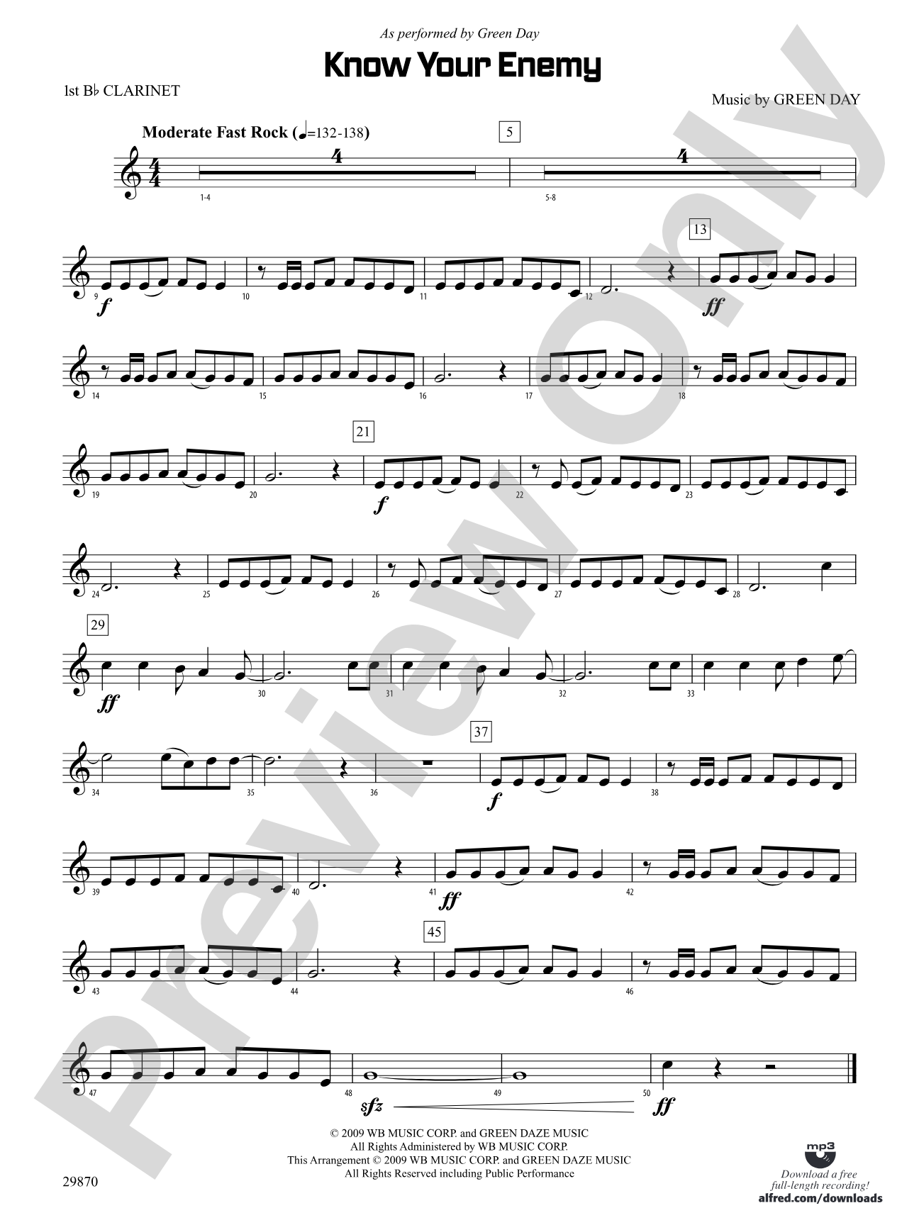 Know Your Enemy: 1st B-flat Clarinet