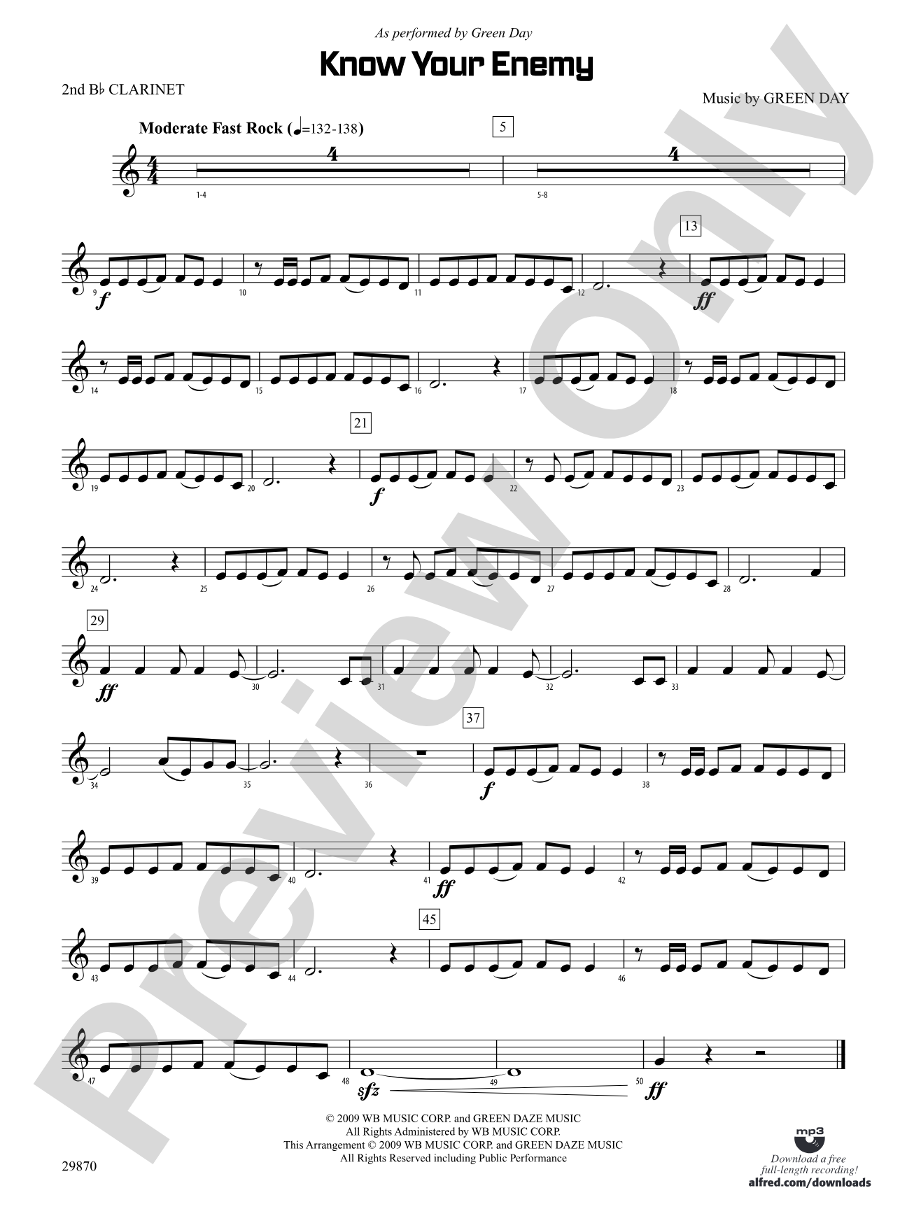 Know Your Enemy: 2nd B-flat Clarinet