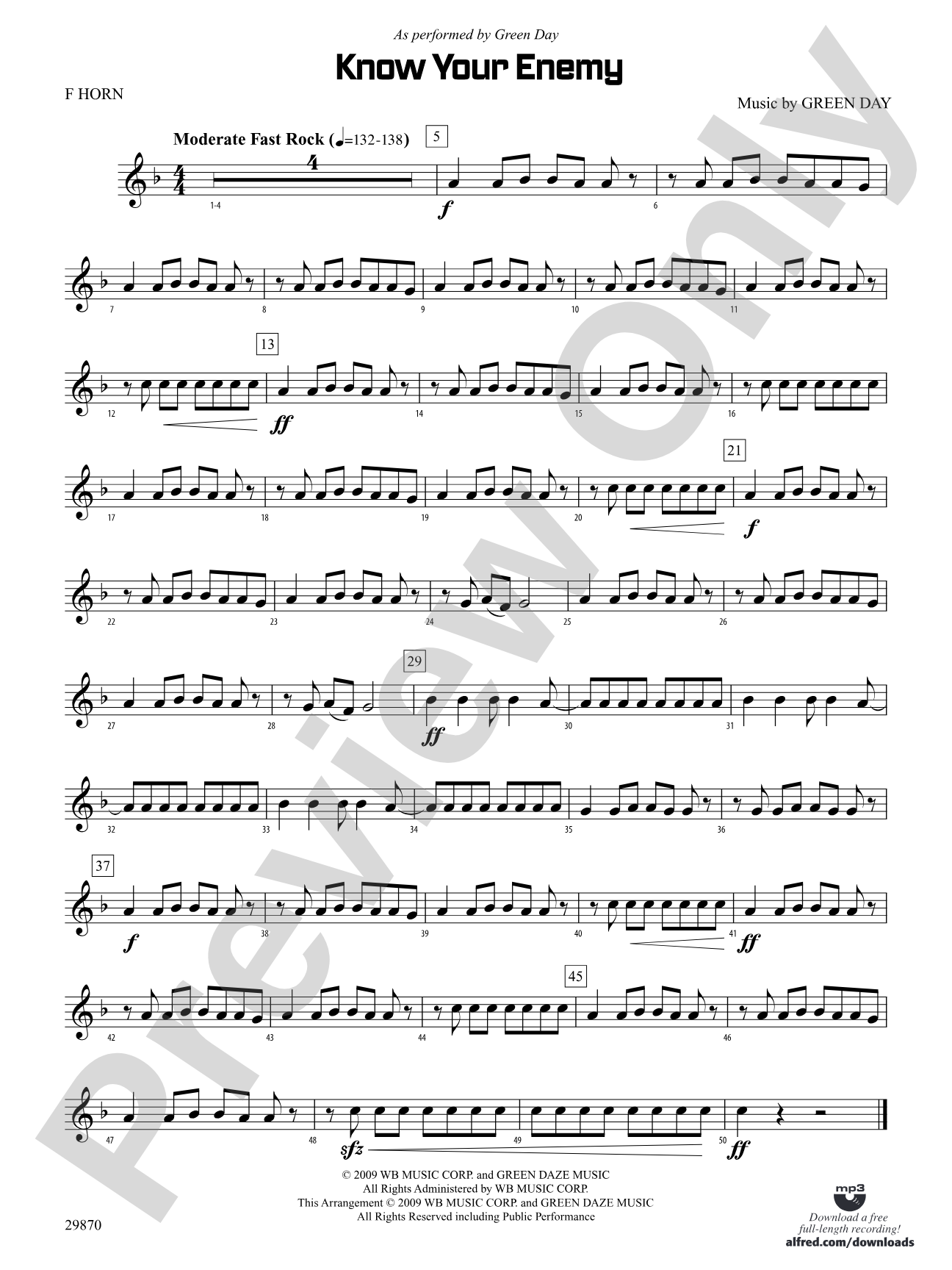 Know Your Enemy: 1st F Horn