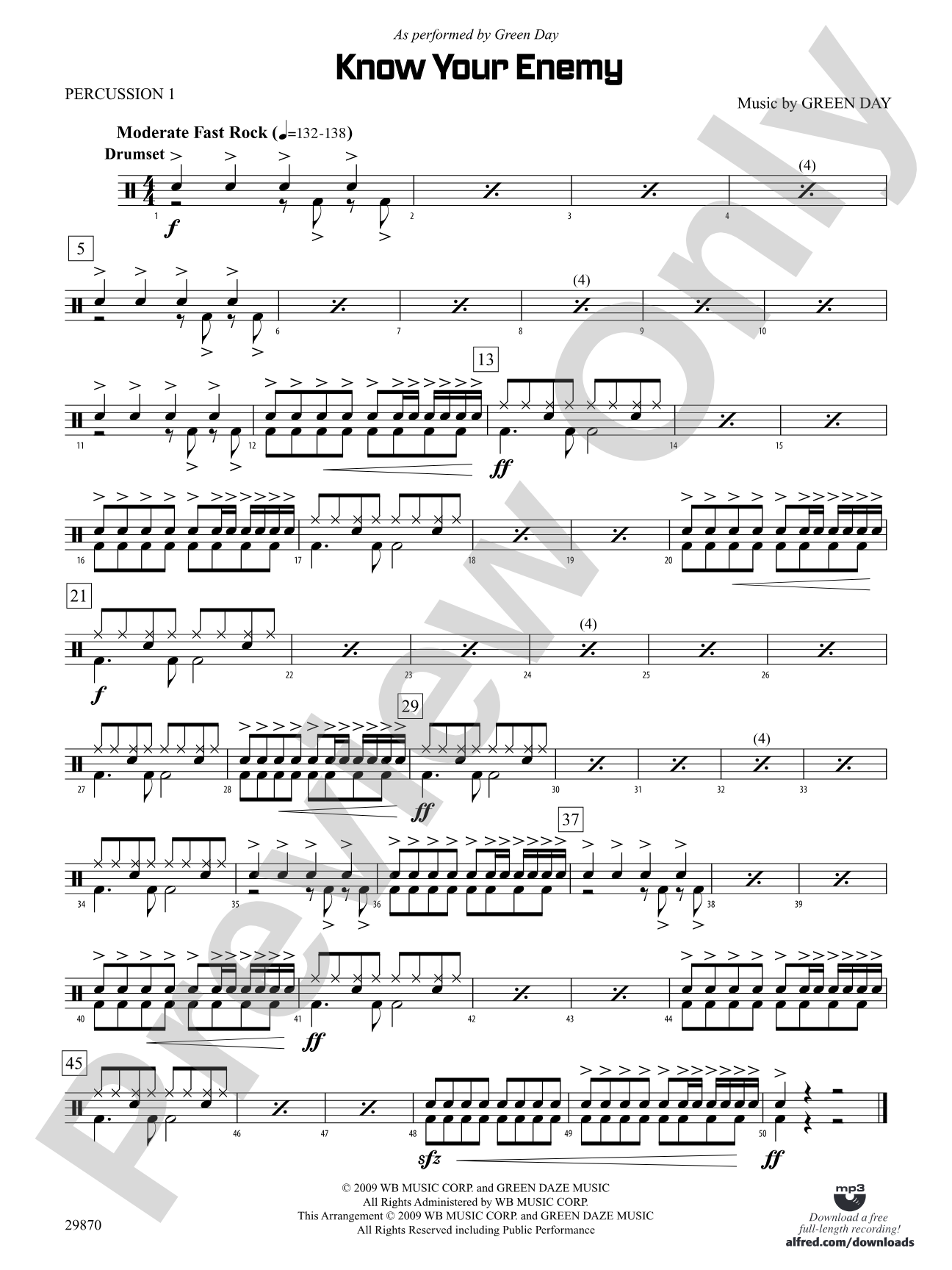 Know Your Enemy: 1st Percussion