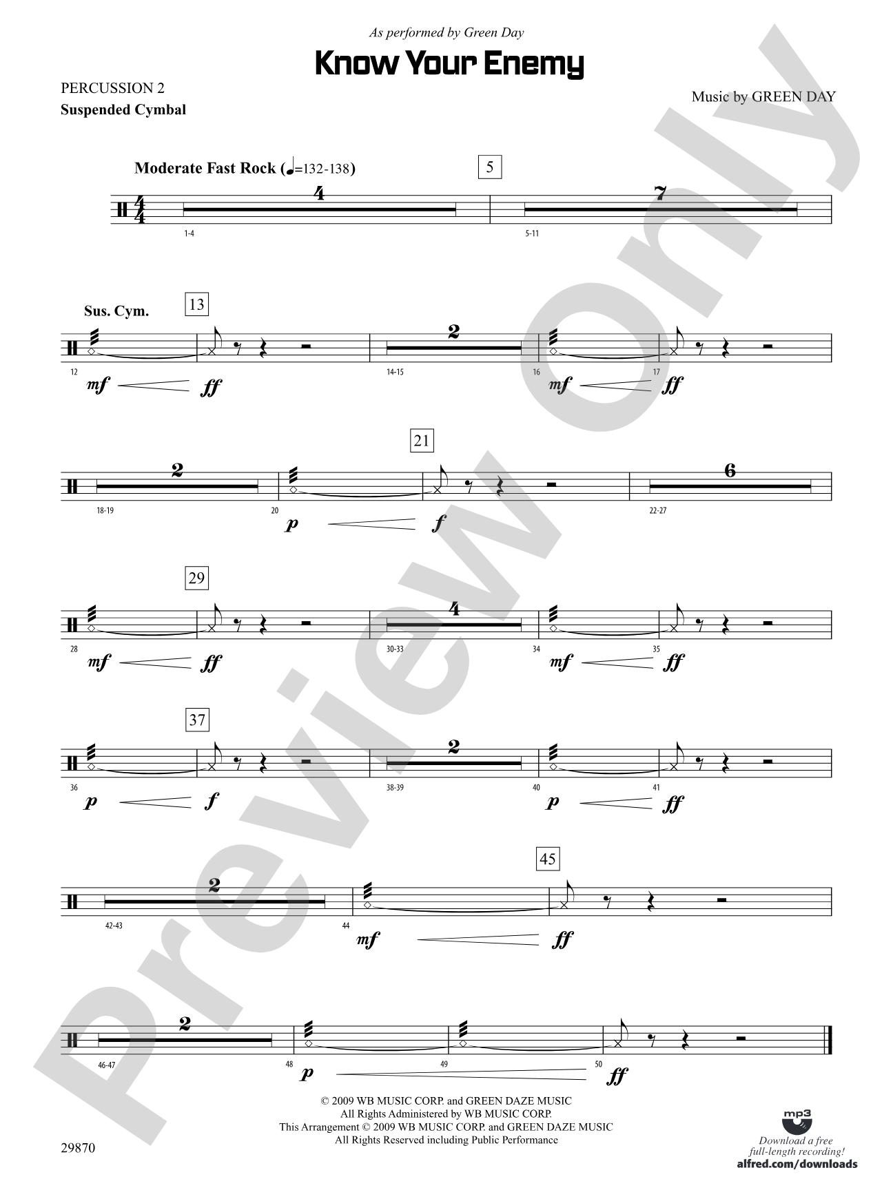 Know Your Enemy: 2nd Percussion
