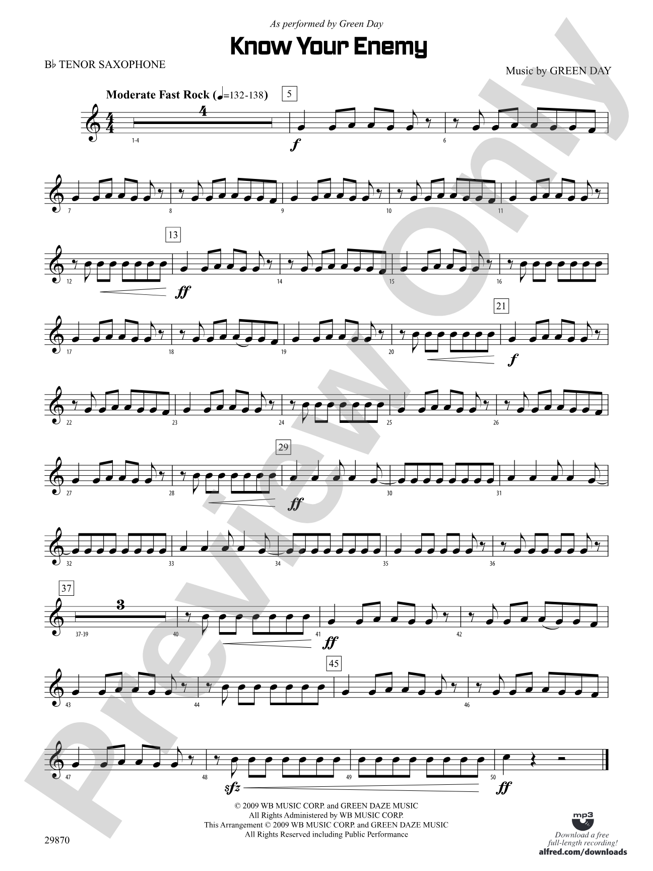 Know Your Enemy: B-flat Tenor Saxophone