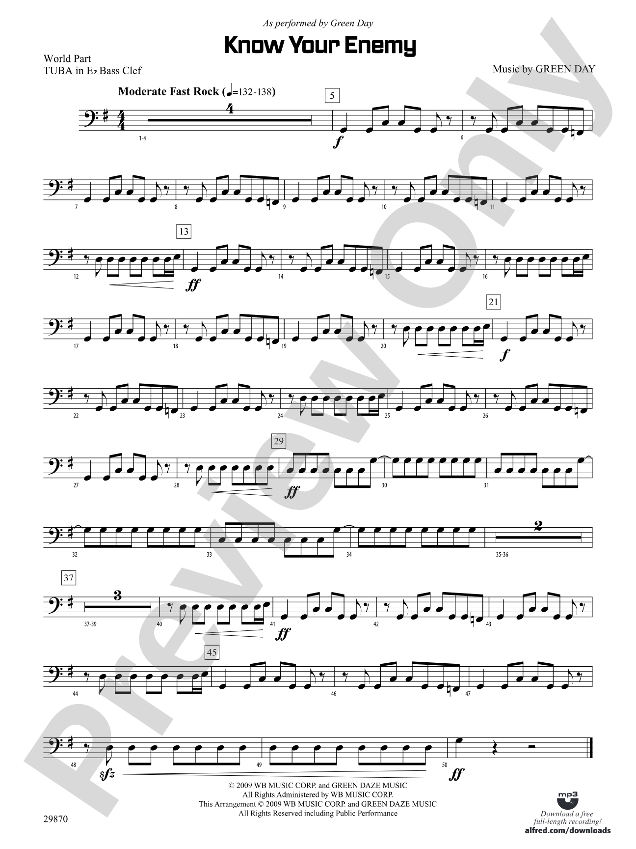 Know Your Enemy: (wp) E-flat Tuba B.C.