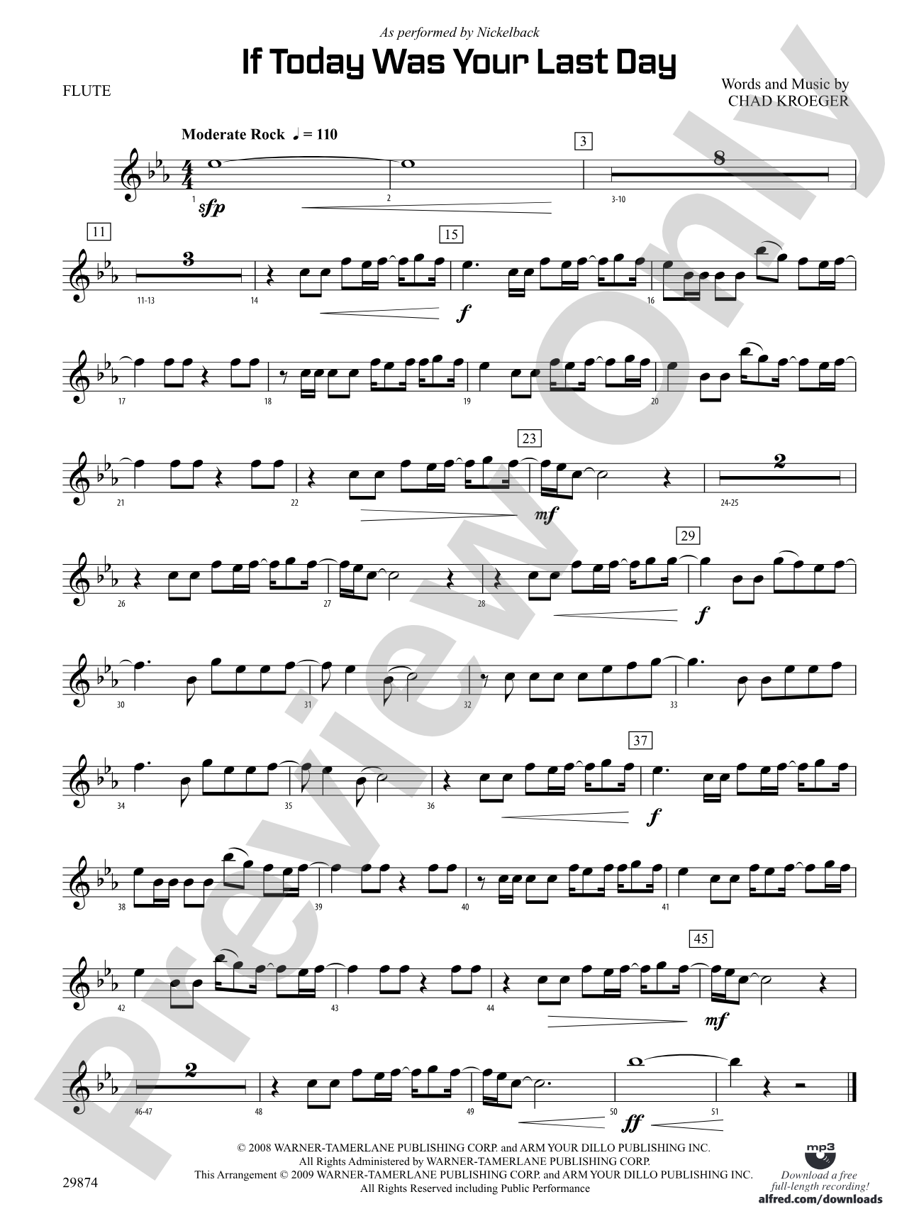 If Today Was Your Last Day: Flute