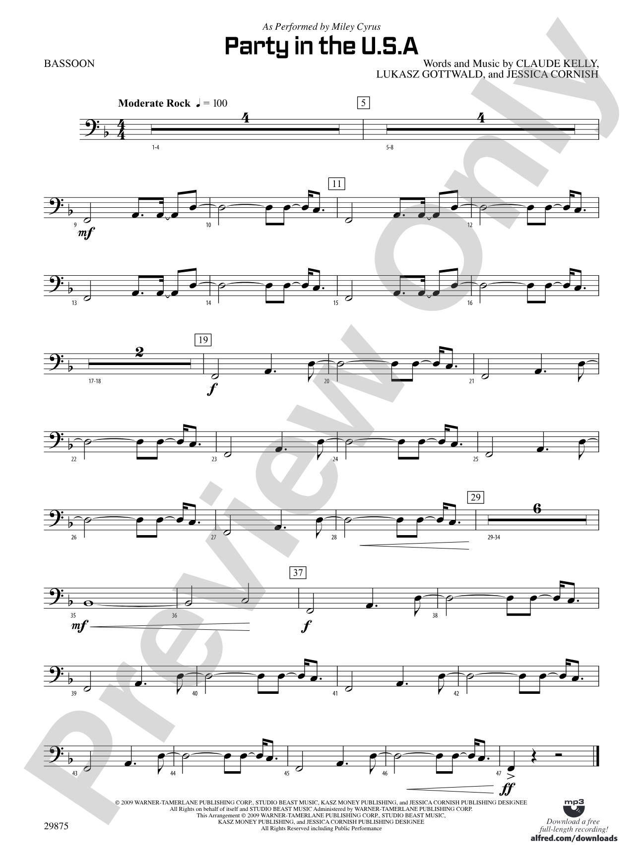 Party in the U.S.A.: Bassoon