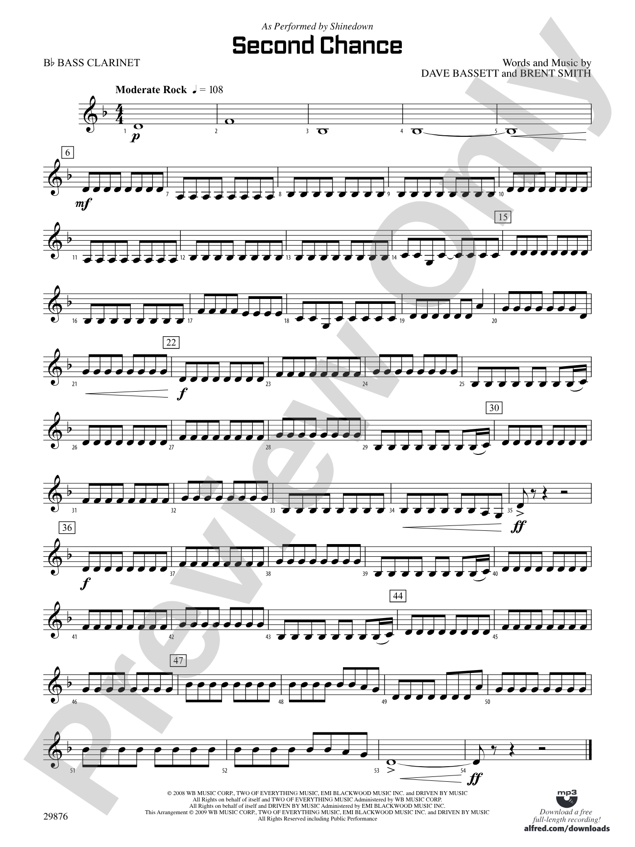 Second Chance: B-flat Bass Clarinet