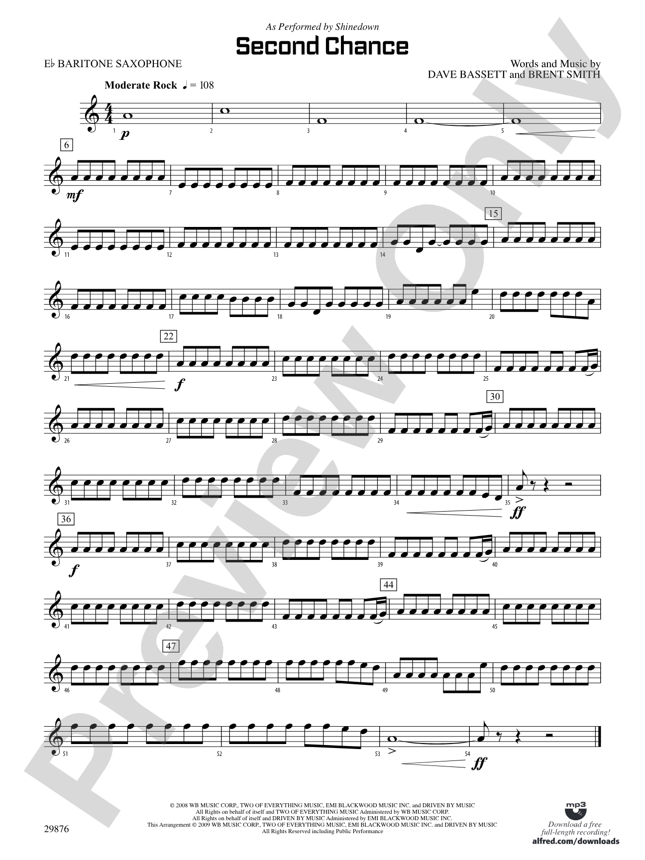 Second Chance: E-flat Baritone Saxophone