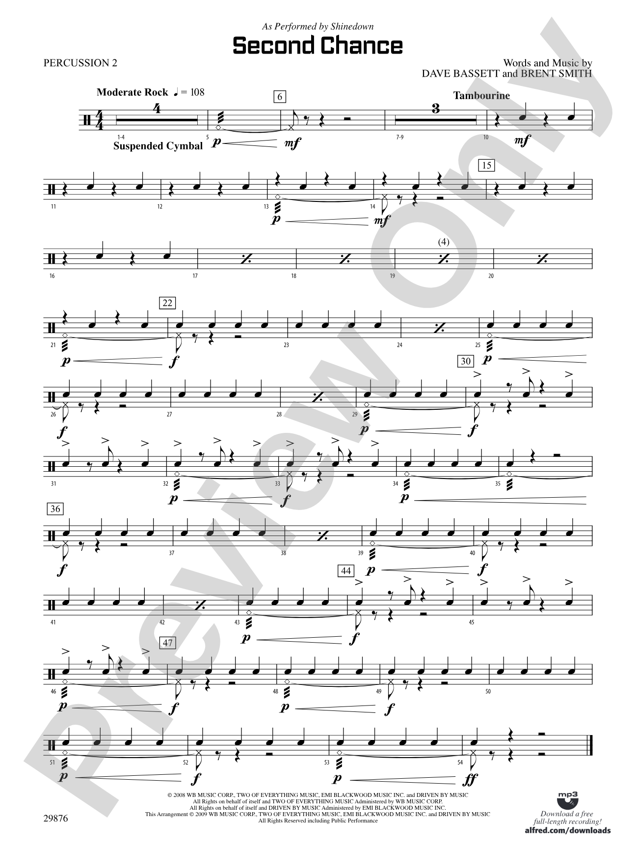 Second Chance: 2nd Percussion