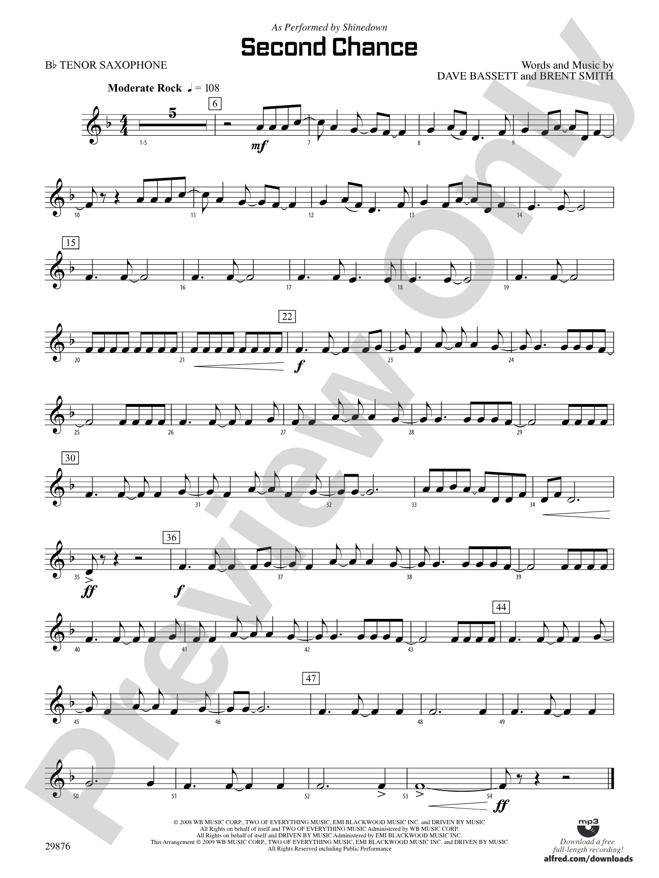 Second Chance: B-flat Tenor Saxophone