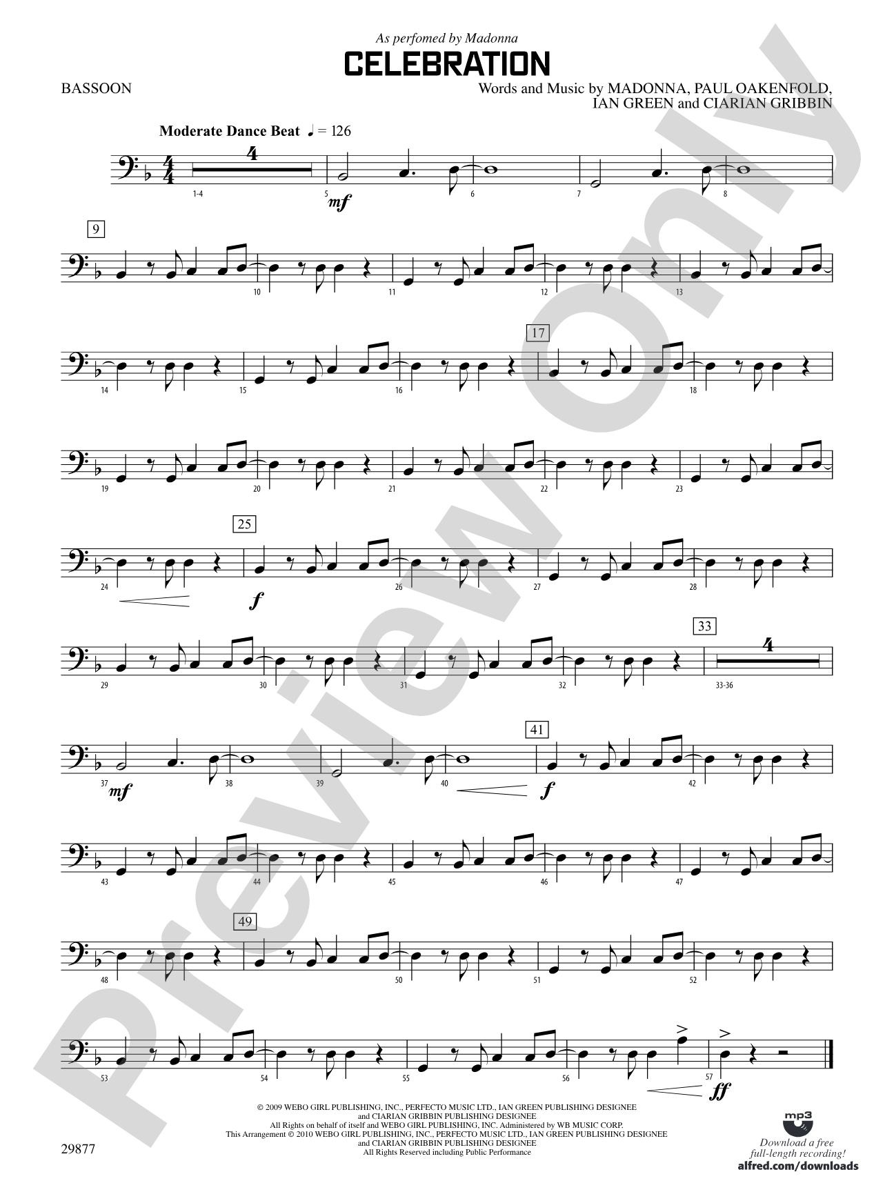 Celebration: Bassoon