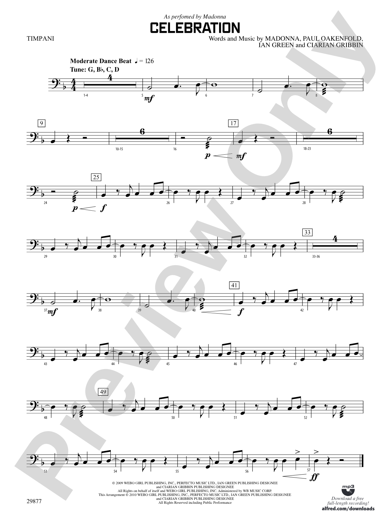 Celebration: Timpani