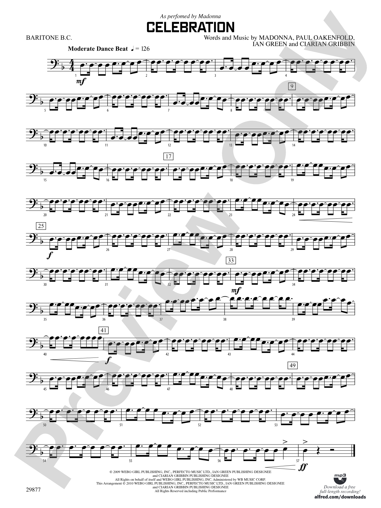 Celebration: (wp) Baritone B.C.