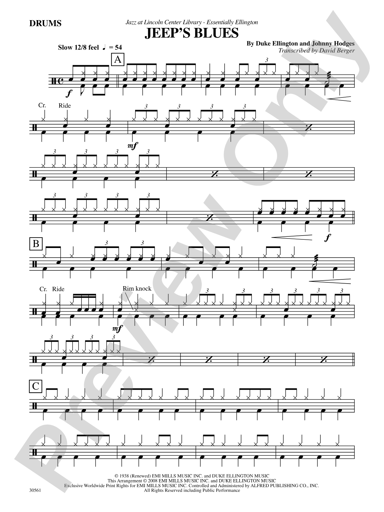 Jeep's Blues: Drums