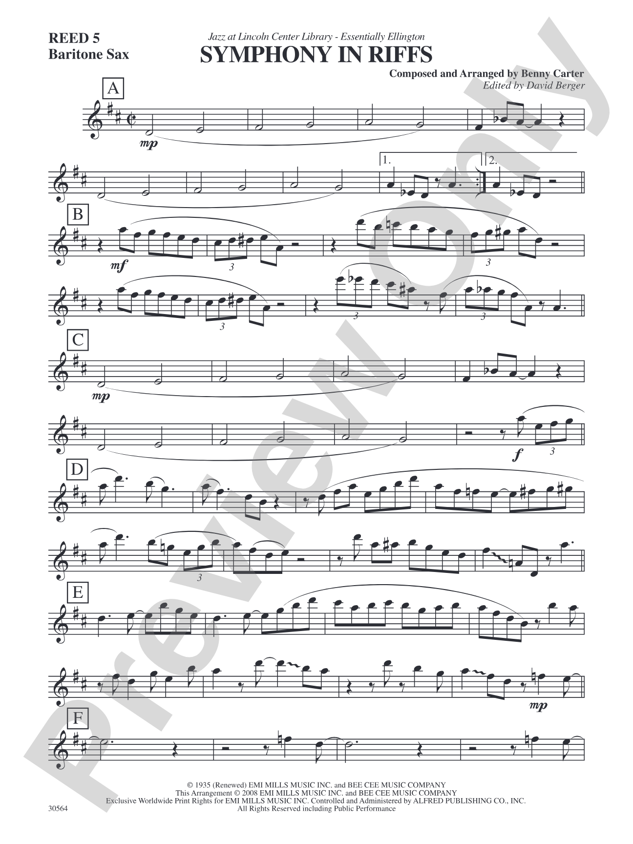 Symphony in Riffs: E-flat Baritone Saxophone
