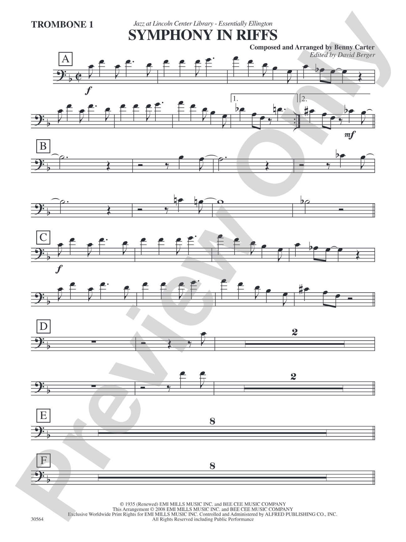 Symphony in Riffs: 1st Trombone