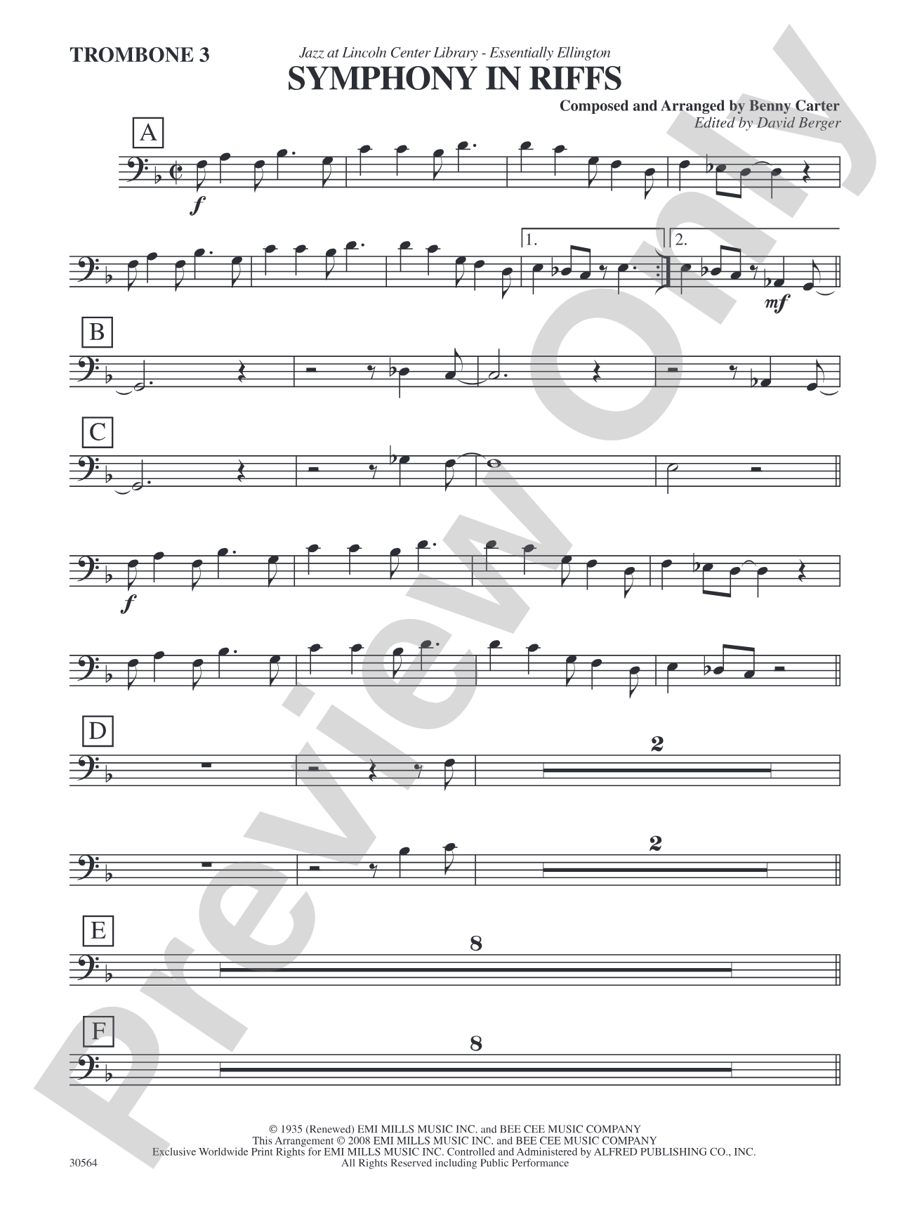 Symphony in Riffs: 3rd Trombone