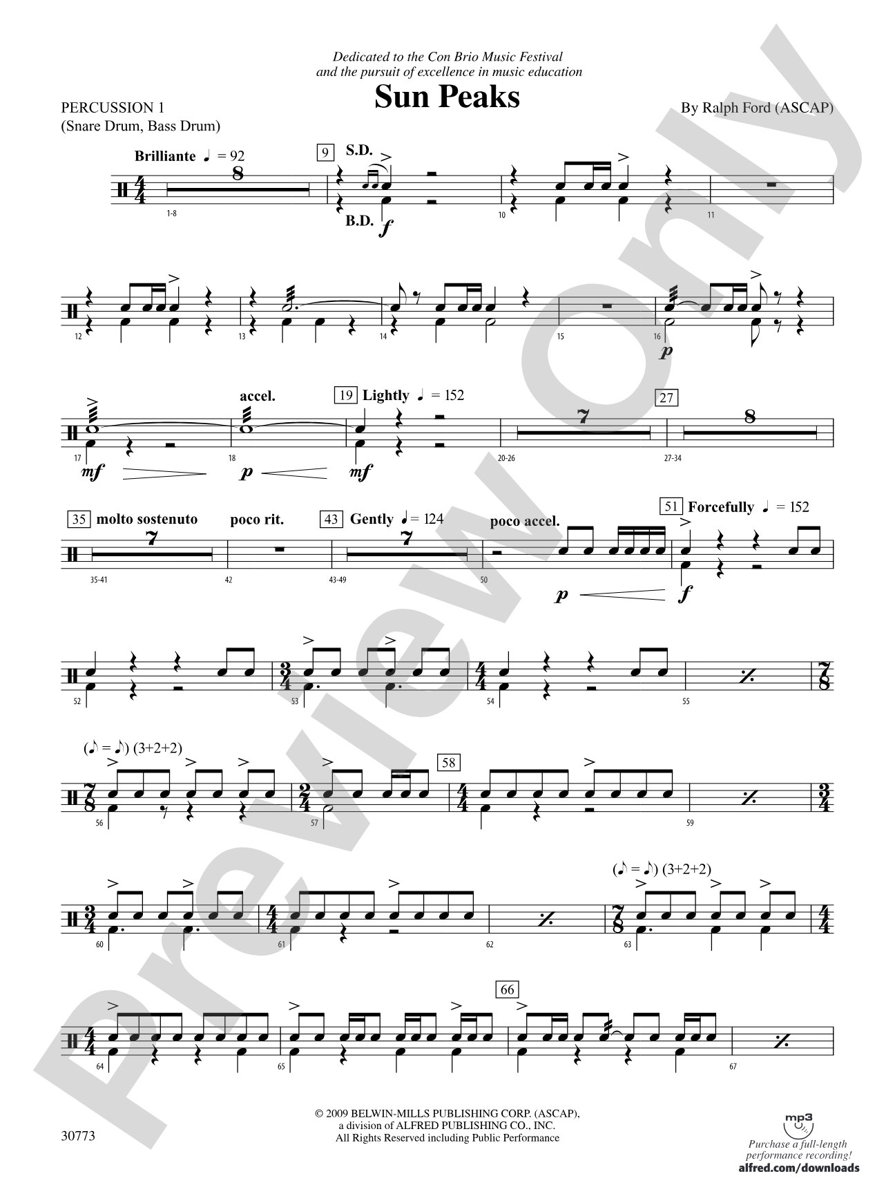 Sun Peaks: 1st Percussion