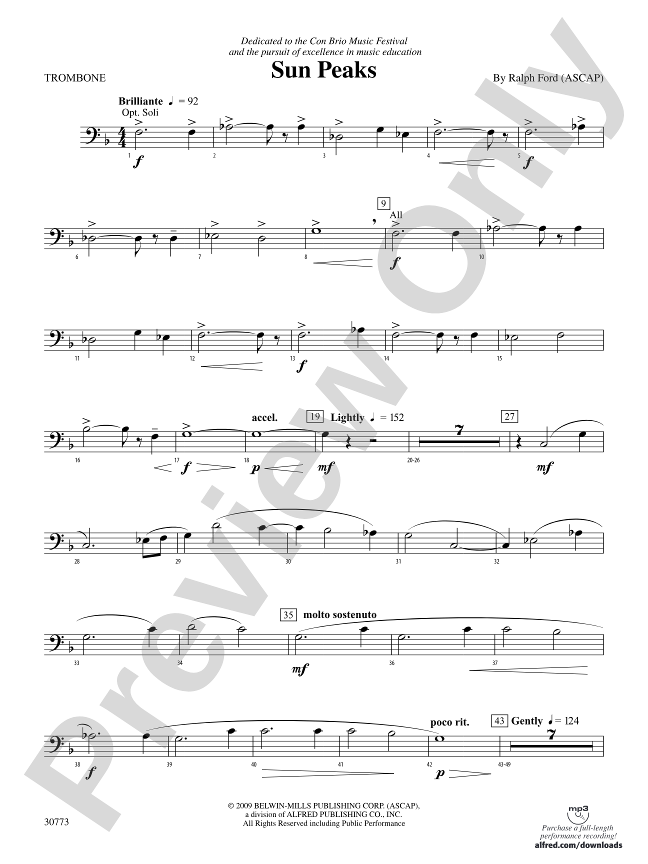 Sun Peaks: 1st Trombone