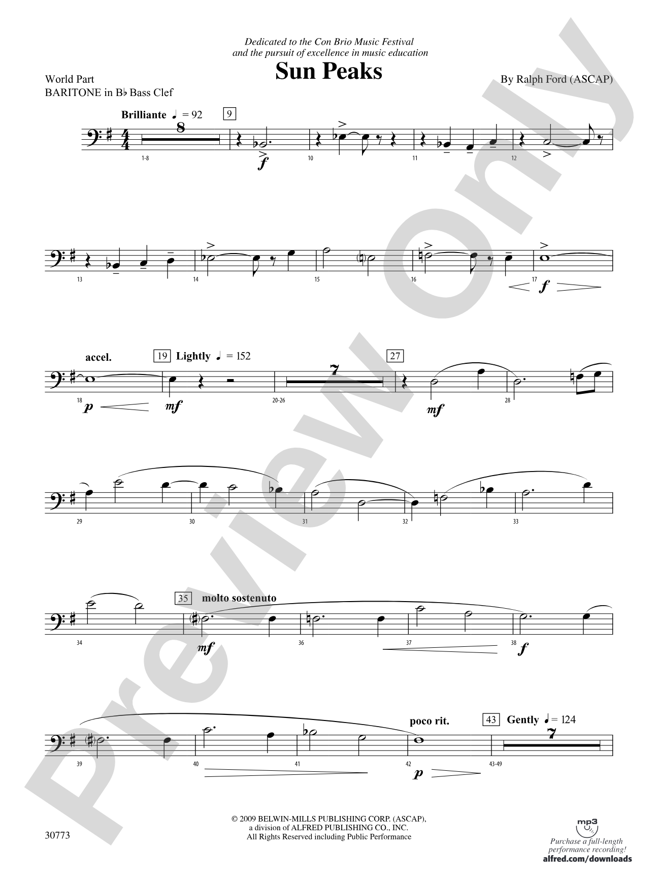 Sun Peaks: (wp) B-flat Baritone B.C.