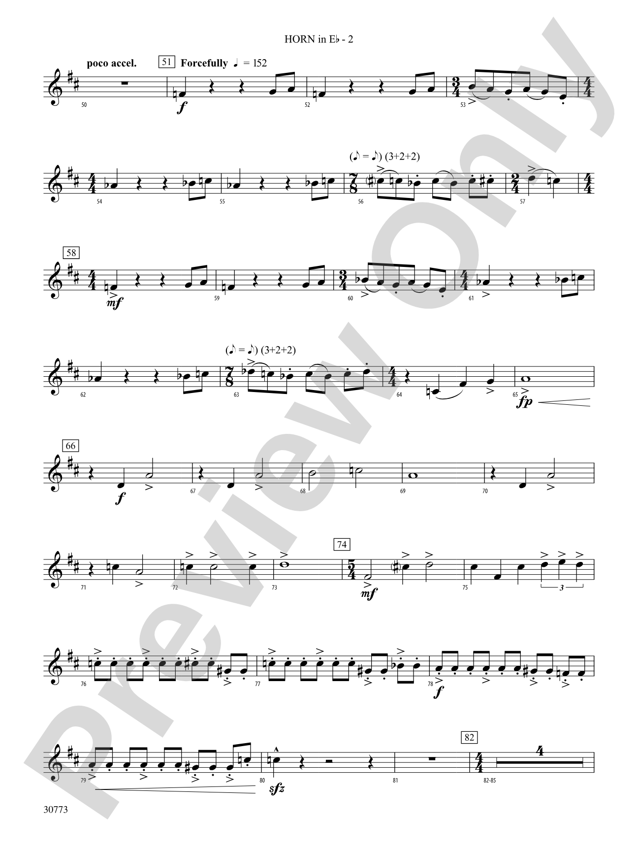 Sun Peaks: (wp) 1st Horn in E-flat