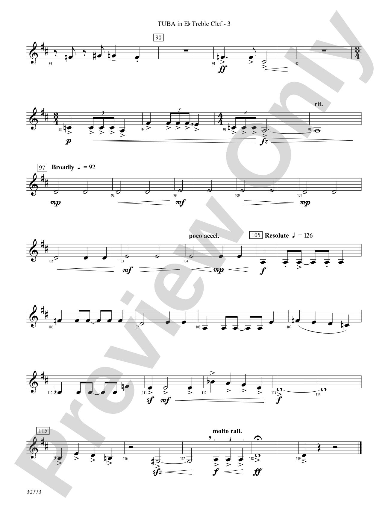 Sun Peaks: (wp) E-flat Tuba T.C.